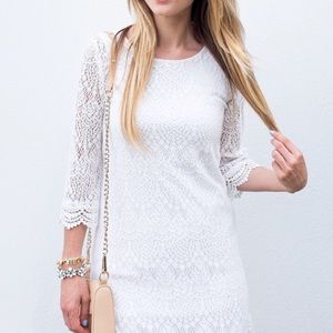 White Crochet Dress H&M - Size 2